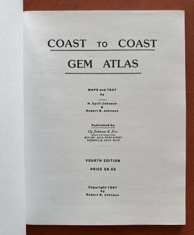 COAST TO COAST GEM ATLAS By Cy Johnson **NEW** - Image 4 of 4