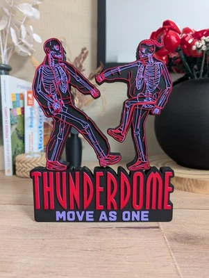 Thunderdome Gabber Logo Décoratif 23x18cm - Photo 1/4