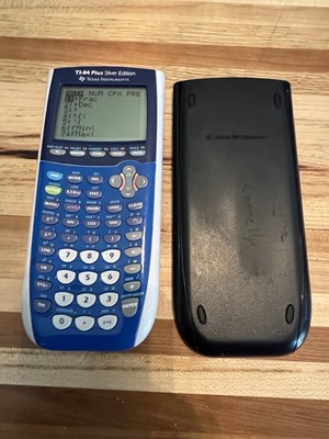 Texas Instruments TI-84 Plus Silver Edition Calculator With Cover Tested