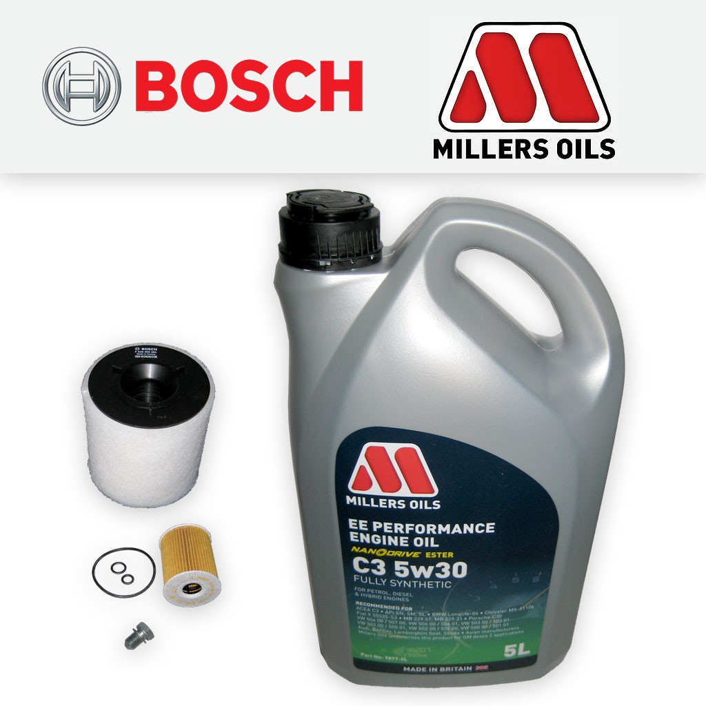 SERVICE KIT for VW POLO MK5 (6C/6R) 1.2 TDI OIL AIR FILTERS +EE OIL (2009-2014)