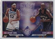 2019 Panini Illusions Fantasy Matchups Kevin Garnett Karl-Anthony Towns HOF 05cx