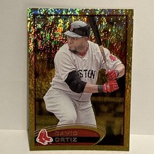 2012 Topps #506 David Ortiz GOLD SPARKLE FOIL Boston Red Sox