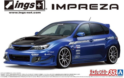 #ad #ad Aoshima 1 24 The Tuned Car Model Kit Ings N Spec Subaru Impreza WRX STi GRB #x27;07 $25.50