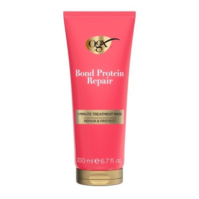 OGX Bond Protein Repair 1 Minute Treatment Mask 6.7 Fl Oz for Damaged Hair