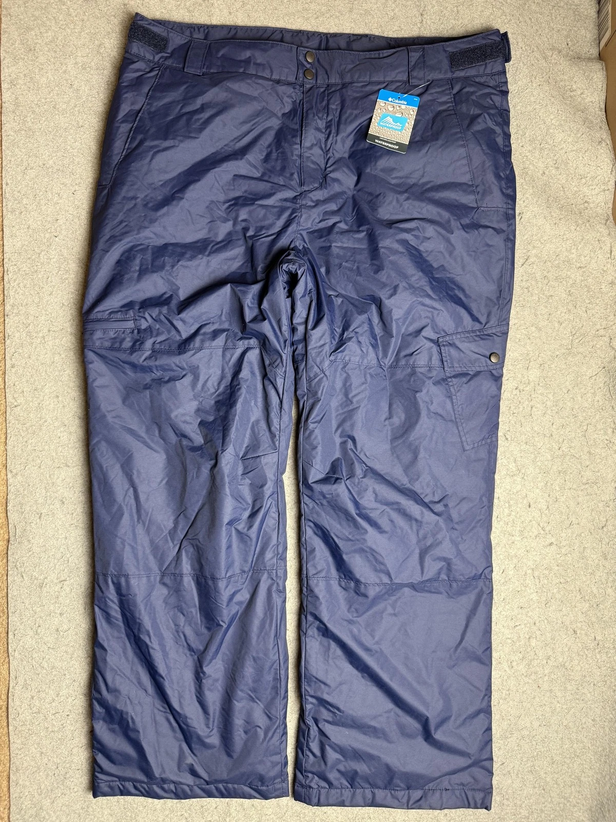 Columbia Snow Gun Pant Mens XL Blue Waterproof Insulated Snow Ski Pants WM8008