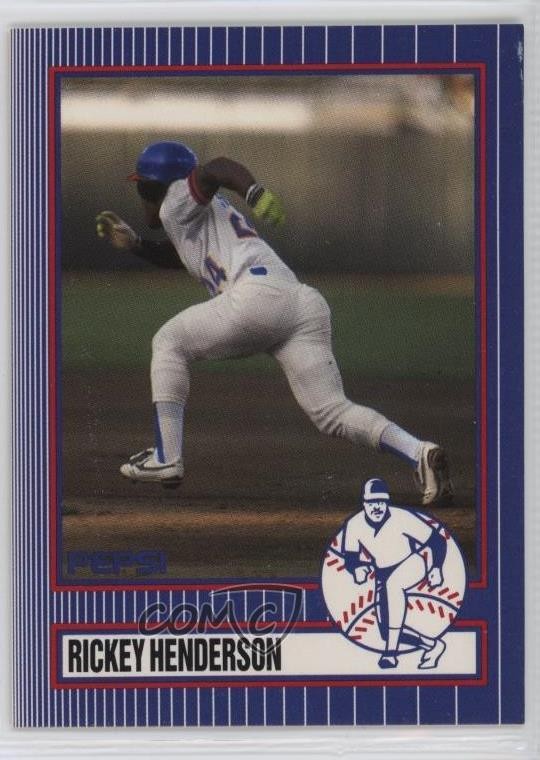 1991 Pepsi Rickey Henderson Rickey Henderson #6 HOF 0q3