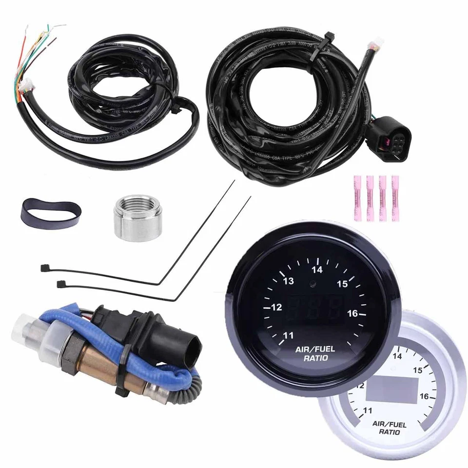 30-4110 Wideband O2 Air Fuel Ratio UEGO Gauge 52MM AFR With 4.9 LSU Sensor Foto 2 de 4