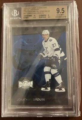 2014-15 Fleer Showcase Metal Universe Jonathan Drouin RC PMG Blue BGS Gem  9.5 