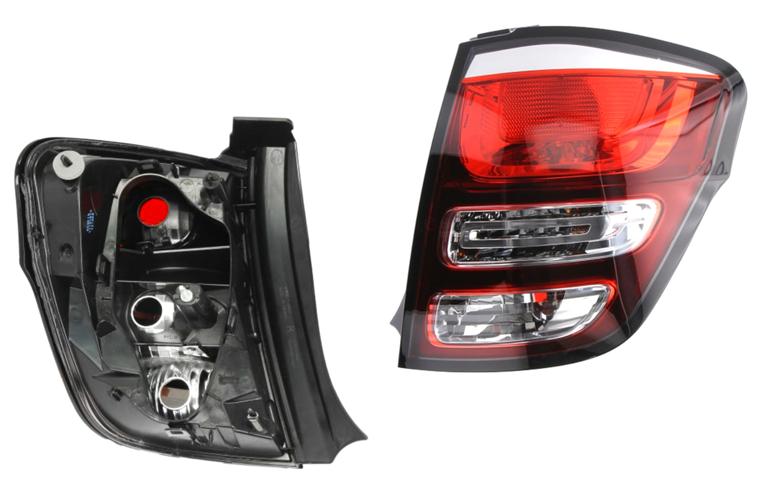 Feu arriere droit Citroen C3 II eclairage halogene halogene rouge - 4