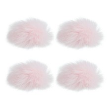 Furry Microphone Windscreen 5mm x 55mm for Microphone Pink 4 Pack