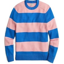 NWT - L- J.Crew Heritage cotton cable-knit sweater in stripe