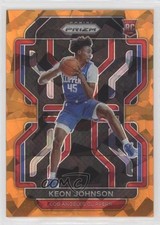 2021-22 Panini Prizm Orange Ice Prizm Keon Johnson #326 0c6