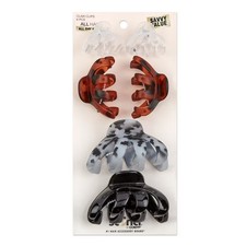 SCUNCI OCTOPUS CLAW CLIPS - ASSORTED SIZES - 6 PCS. 69110 