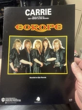 G 1986 EUROPE sheet music ‘Carrie’
