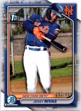 Jensy Rivas 2024 Bowman Chrome #BCP-251 Prospects Refractors New York Mets #/499