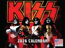 KISS Calendar 2026 Music Band Merchandise Monthly Wall 12 Month Made In USA