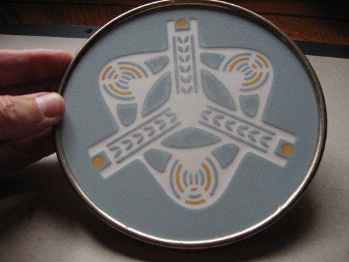 Antik um 1910 Villeroy & Boch Dresdner Fabrik Jugendstil Untersetzer