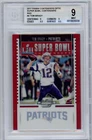 2017 Contenders Optic TOM BRADY #4 /49 Red SP PATRIOTS GOAT BGS 9 MINT N446