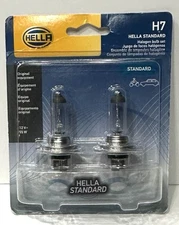 HELLA H7TB Standard Halogen Bulbs, 12 V, 55W, New & Sealed *Ships Free*