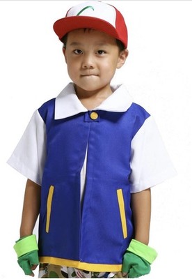 [All 18 Sets] Kids Cosplay Costume Jacket Gloves Hat Set for Pokémon Trainer