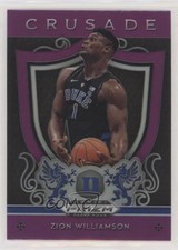2019-20 Panini Prizm Draft Picks Crusade Purple Prizm Zion Williamson #51 fm0