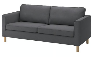 IKEA Parup 2-Seat Sofa Cover 604.938.10 ~ COVER ONLY ~ Vissle Gray ~ New