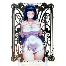 Goddess Story: Hinata Bathrobe #31/100 Spicy Metal Anime Waifu Card