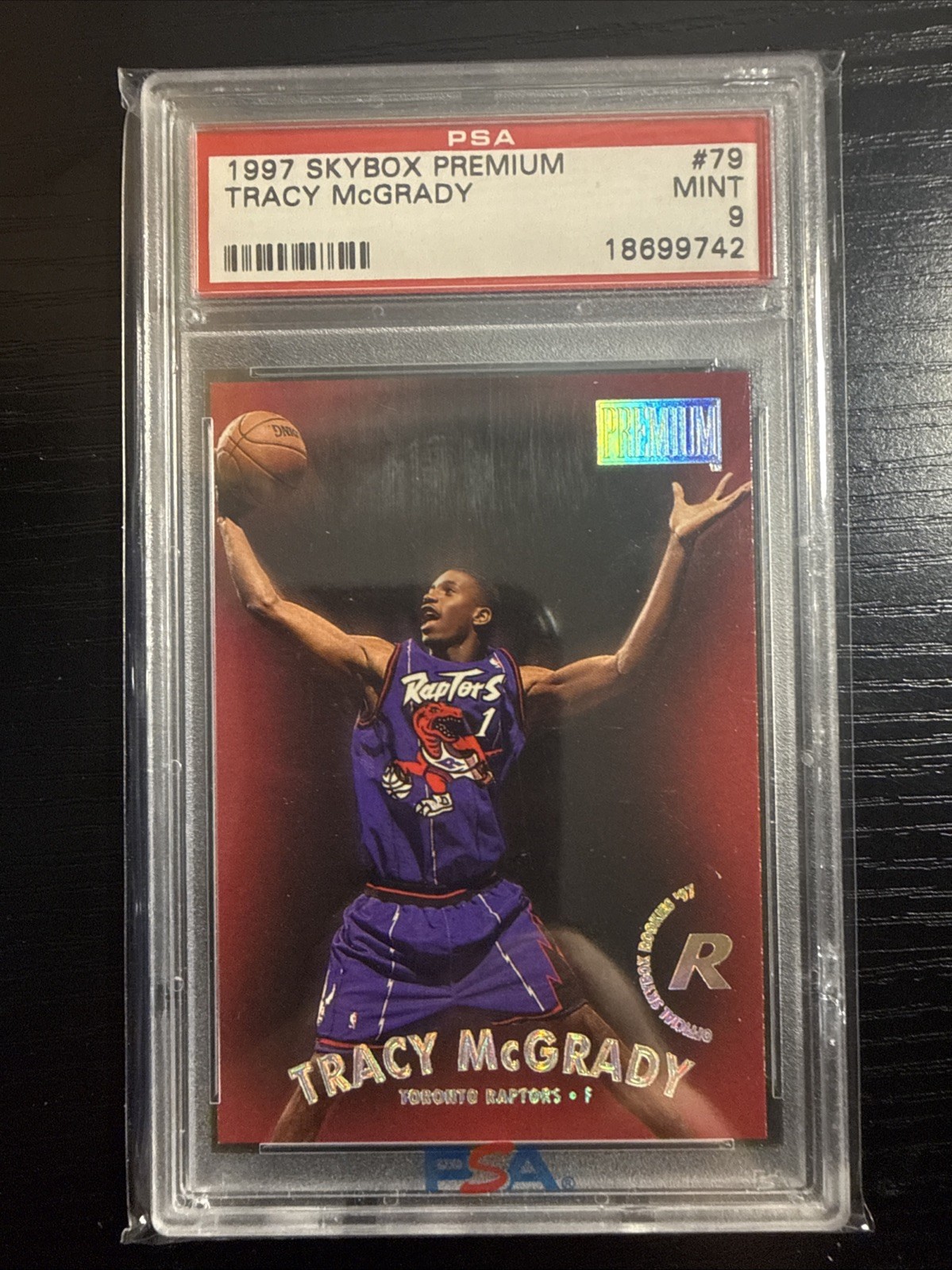 1997-98 Skybox Premium Tracy McGrady #79 Rookie PSA 9!