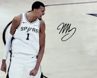 VICTOR WEMBANYAMA - SAN ANTONIO SPURS - Autographed Signed 8x10 Photo w/COA