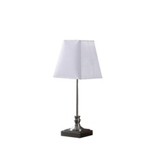 Bedroom In Albi Candlestick Crystal Accent Black/Silver Table Lamp