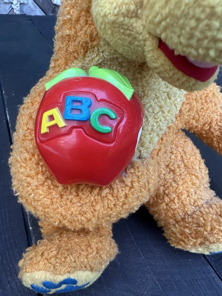 复古 Bear In The Big Blue House 毛绒说话字母熊 10 英寸 2001 年 Fisher Price — 第 4/4 张图片