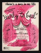 Thomas "Fats" Waller "EARLY TO BED" Muriel Angelus / Jane Kean 1943 Sheet Music