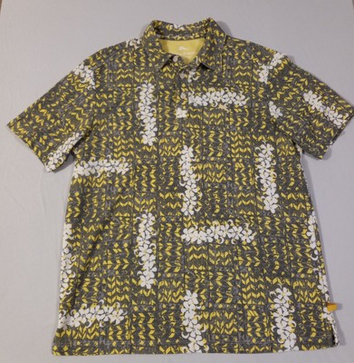 Tommy Bahama Polo Mens Medium Island Zone Colorful Pattern Pima Cotton - 0022