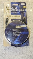 NEW Sealed-Belkin Fast Cat5e 14' Black Ethernet Networking Cable RJ45M Male/Male