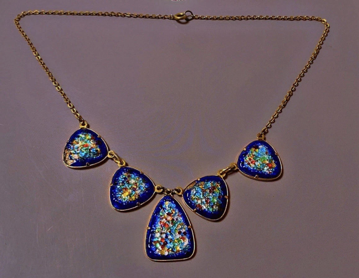 Pendentif Ancien Plaqué Or - Breloque Art Nouveau Déco Asie - Médaille Vintage