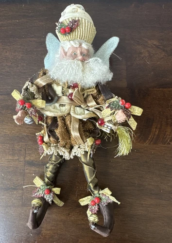 Mark Roberts Chocolate Truffle Fairy Elf Poseable Cupcake Christmas 9" No Box