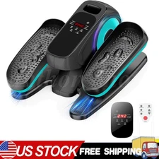 Under Desk Elliptical 2025 Upgraded Seated Ellipse Leg Exerciser Remote Control