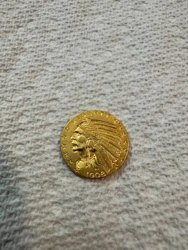 1908 $5 Indian Head Gold Half Eagle