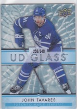 2021/22 UD OVATION..JOHN TAVARES..UD GLASS../349..CARD # GS-23..MAPLE LEAFS