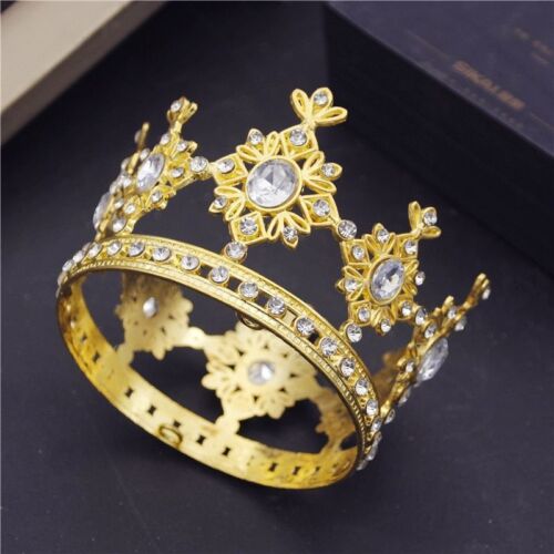 Bridal Diadem Crown Tiaras 8cm Birthday Head Ornaments Wedding Hair Jewelry 1pc 