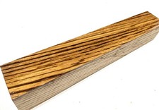African Zebrawood turning blank 1-15/16" x 1-15/16" x 12" zebrano