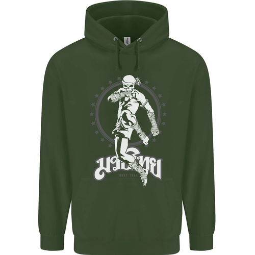 Muay Thai Skeleton MMA Mixed Martial Arts Childrens Kids Hoodie - Picture 46 of 80