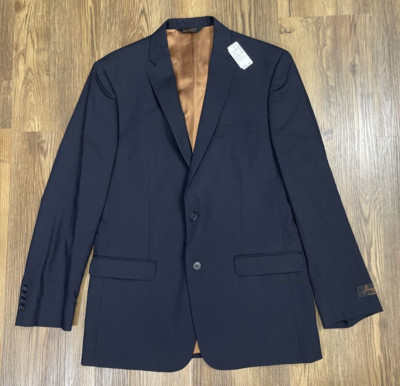 NWT Jos A Bank Slim Fit Wool Blazer Sport Coat Jacket Navy 41 Long $465
