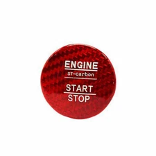 One-Click Startup Switch Cover For Lexus GS350 450h 16-2020 Dry Red Carbon Fiber