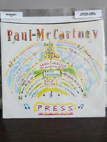 PAUL McCARTNEY - PRESS/IT'S NOT TRUE - 45 & PS - Capitol label
