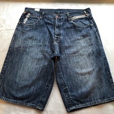 PARISH Blue Denim Jeans Shorts Men  s Size 40 Health Wealth Wisdom Classic-Fit
