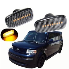 2x Clear Lens Amber Led Signal Side Marker Lights Lamp For 2004-2006 Scion Xb