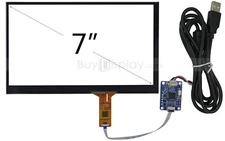 7" inch USB Capacitive Touch Panel Screen+USB Controller Board for Rasperry PI 