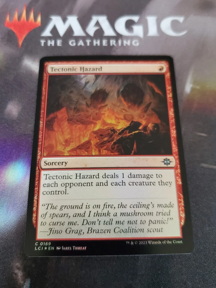 MTG. 2x Tectonic Hazard. Foil. The Lost Caverns of Ixalan. Pack
