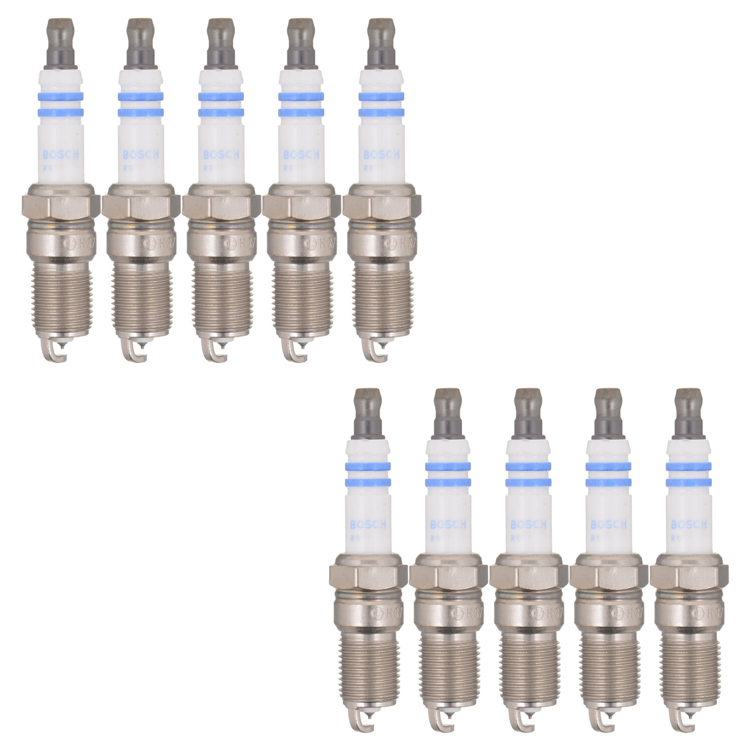 Bosch OE Fine Wire Platinum Spark Plug Set 10 Pieces For E-350 Econoline V10
